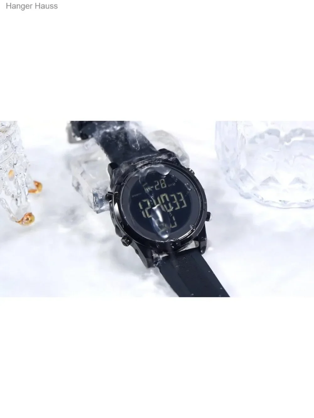 Waterproof Digital Sports Watch for Men with Stopwatch Alarm LED Backlight